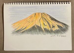 絵画№71 「富士近景」